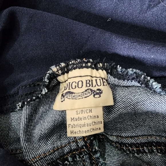 Indigo Maternity Blue Denim Jeans Size Small - Picture 5 of 5
